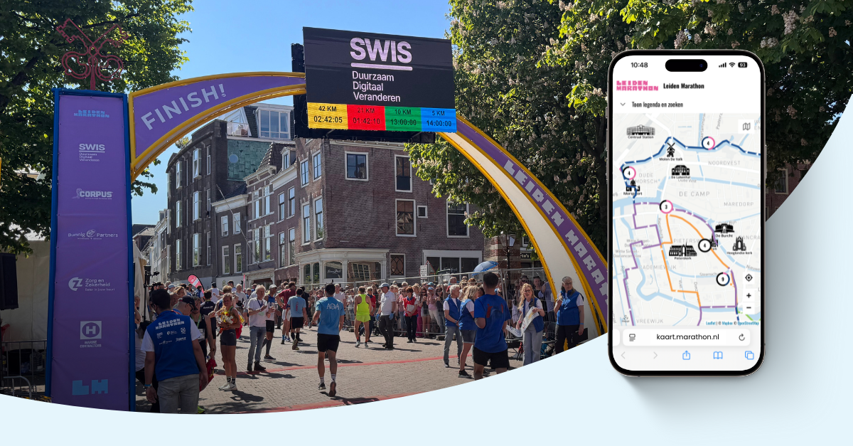 visualisatie Leiden Marathon